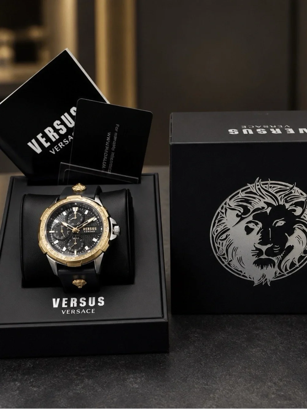 Versace Versus Versace 6E Arrondissement Crystal Multifunction Men's Watch